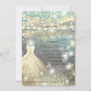 Invitation parties scintillant cool élégante String lumières