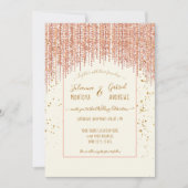 Invitation  Parties scintillant d'allumage Rose ivoirien Invi (Devant)