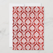 Invitation Parties scintillant Damask Las Vegas Dîner de répé (Dos)