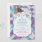 Invitation Parties scintillant d'anniversaire de la Fête de l (Devant)