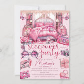 Invitation Parties scintillant d'anniversaire de la fille de (Devant)