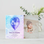 Invitation Parties scintillant d'anniversaire de la fille Omb (Debout devant)