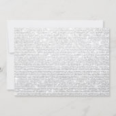 Invitation Parties scintillant d'argent 2024 Soirée du Nouvel (Dos)