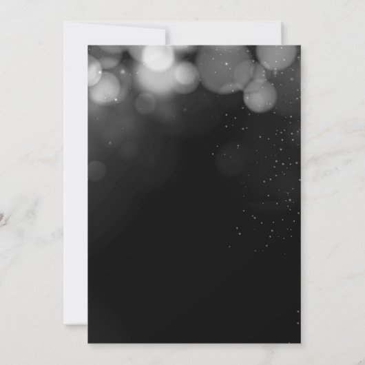 Invitation Parties scintillant d'argent 70e anniversaire Invi (Dos)