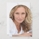 Invitation Parties scintillant d'argent Black Photo 40th Birt (Dos)