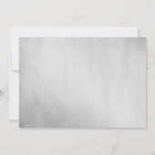 Invitation Parties scintillant d'argent Confetti Robe douce 1 (Dos)