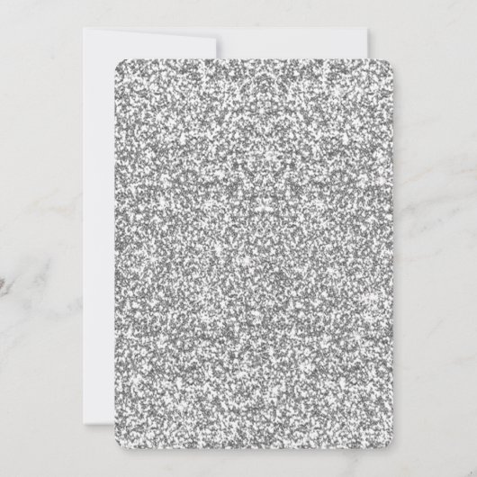 Invitation Parties scintillant d'argent Diamond Infinity (Dos)