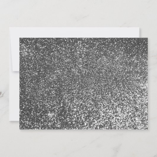 Invitation Parties scintillant d'argent Mariage robe Fête de  (Dos)