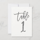 Invitation Parties scintillant d'argent moderne tendance Scri (Dos)