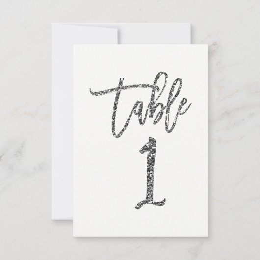 Invitation Parties scintillant d'argent moderne tendance Scri (Dos)