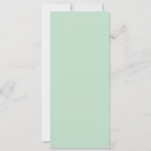 Invitation Parties scintillant d'argent Pale Mint Foil 50e an (Dos)