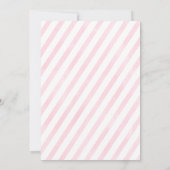 Invitation Parties scintillant d'argent rose Hiver Onederland (Dos)