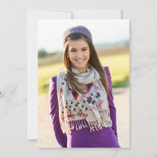 Invitation Parties scintillant d'argent Royal violet photo Qu (Dos)