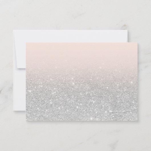 Invitation parties scintillant d'argent, scénario sombre, ma  (Dos)