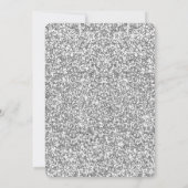 Invitation Parties scintillant d'argent Silver Infinity Party (Dos)