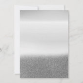 Invitation Parties scintillant d'argent verre, Ballons fête 5 (Dos)