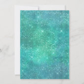 Invitation Parties scintillant de Baby shower d'aquarelle pet (Dos)