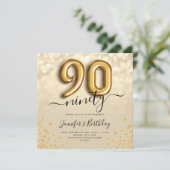 Invitation Parties scintillant de ballon d'or 90e anniversair (Debout devant)