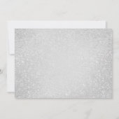 Invitation Parties scintillant de ballons d'argent Confetti 4 (Dos)