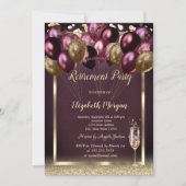 Invitation Parties scintillant de ballons en verre à vin, Ret (Devant)