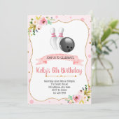 Invitation Parties scintillant de bowling (Debout devant)