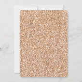 Invitation Parties scintillant de broche Rose Gold Blush Glit (Dos)