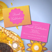 Invitation Parties scintillant de célébration de Diwali Pink