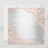 Invitation Parties scintillant de couronne de fête d'annivers (Dos)