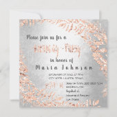 Invitation Parties scintillant de couronne de fête d'annivers (Devant)