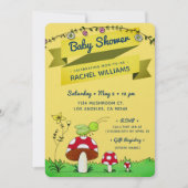 Invitation Parties scintillant de cricket thème Baby shower j (Devant)