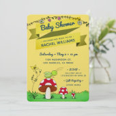 Invitation Parties scintillant de cricket thème Baby shower j (Debout devant)
