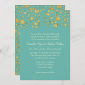 Invitation Parties scintillant de feuille d'or Confetti Dots (Devant / Derrière)