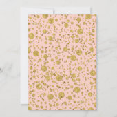 Invitation Parties scintillant de feuille d'or points Confett (Dos)