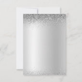 Invitation parties scintillant de fin d'année 2022 Silver Bla (Dos)