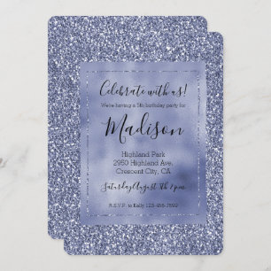 Invitation Parties scintillant de glam Lilac Glitz violet
