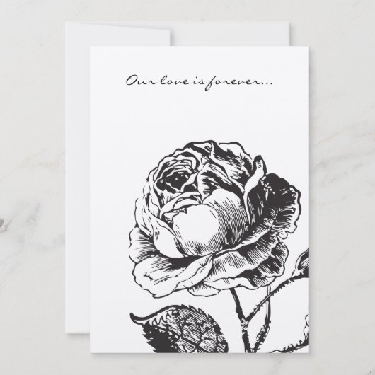 Invitation Parties scintillant de glam Noir et blanc Mariage (Dos)