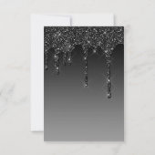 Invitation Parties scintillant de la Couronne et de la goutte (Dos)