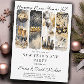 Invitation Parties scintillant de la Réveillon du Nouvel An 2