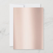 Invitation Parties scintillant de maquillage rose or 16e Eyes (Dos)