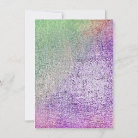 Invitation Parties scintillant de maquillage violet blanc 16e (Dos)