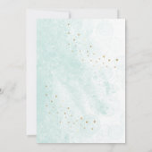 Invitation Parties scintillant de menthe queue de sirène en m (Dos)