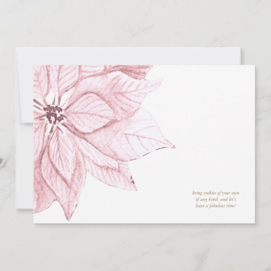 Invitation Parties scintillant de Noël Cookie Exchange Party (Dos)