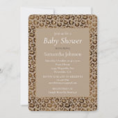 Invitation Parties scintillant de Poster de animal Empreinte  (Devant)