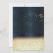 Invitation Parties scintillant de retrait de la bouteille de  (Dos)