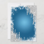 Invitation Parties scintillant de robe bleue Quinceañera (Dos)