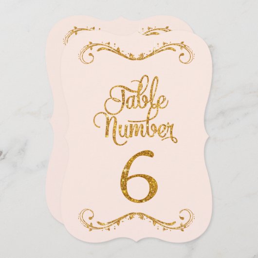 Invitation Parties scintillant de script fantaisie Tableau Nu (Devant / Derrière)