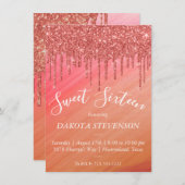 Invitation Parties scintillant de séchage | Ombre Melting Dri (Devant / Derrière)