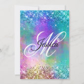 Invitation Parties scintillant de sirène étincelante - 50e an (Dos)