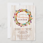 Invitation Parties scintillant de vacances Friendsgiving Wrea (Devant)