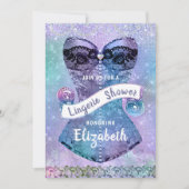 Invitation Parties scintillant Dentelle Corset Lingerie Fête  (Devant)